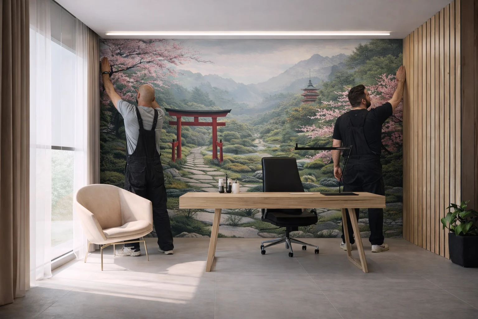 Printbehang op maat – uniek, persoonlijk en haarscherpe wandbekleding – extra foto 1