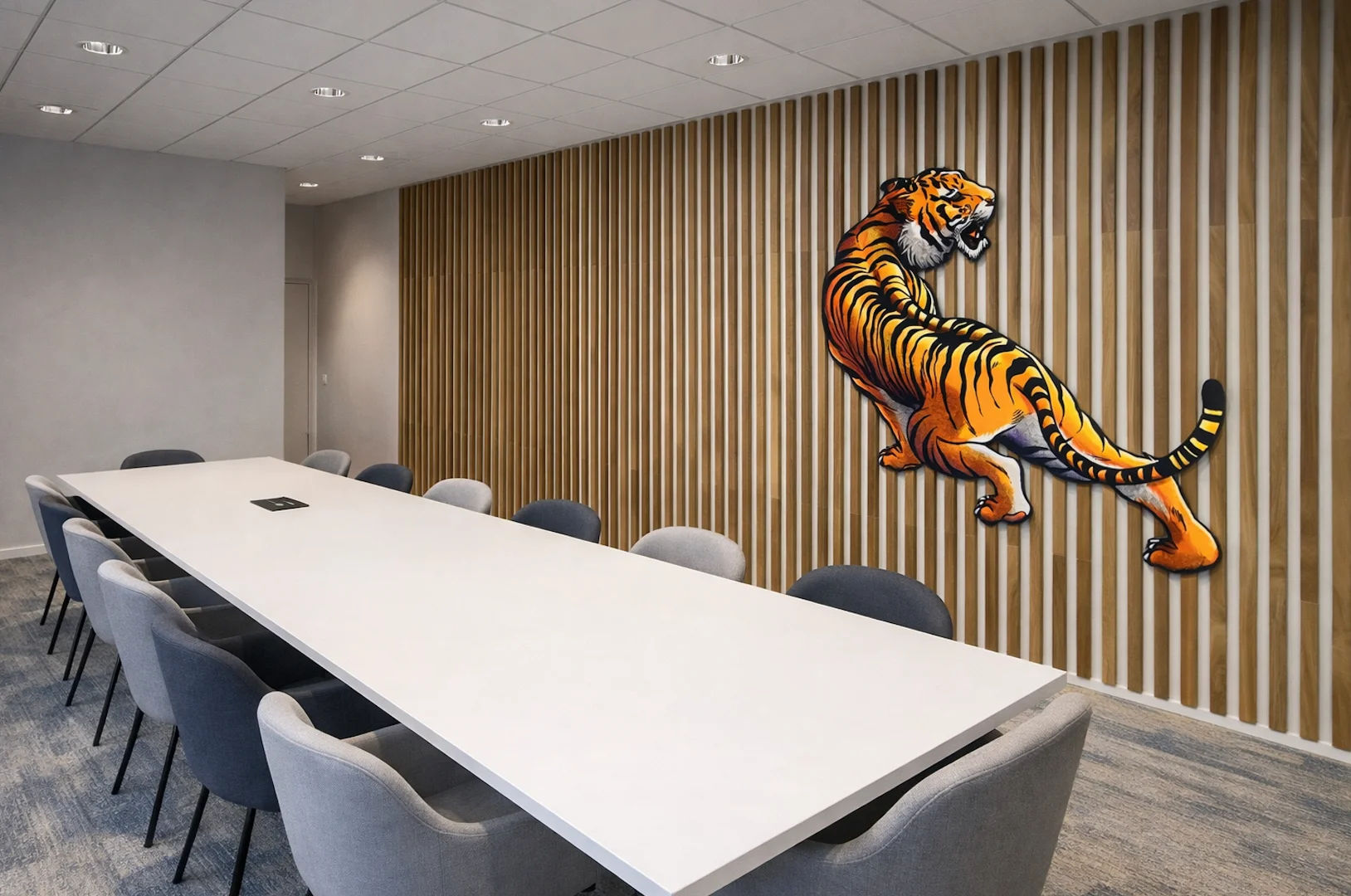 Geprint wandtapijt met visuele impact en akoestische rust – extra foto 2